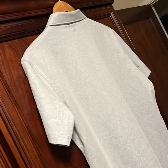 Brand New Peter Millar Crown Crafted Tailored Fit Gray Golf Polo Classic Design! - Picture 6 of 12